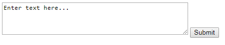 HTML textarea element