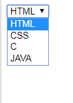 html select tag