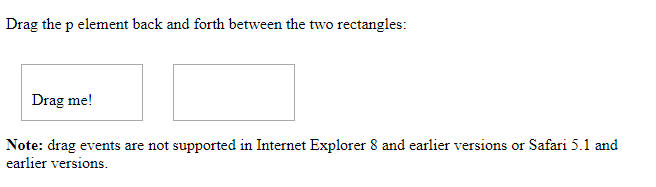 HTML ondragleave attribute