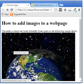 Images Clickable Example Output