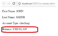 Currency Filter Example Output