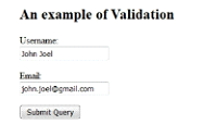 Angular JS Validation Example Output