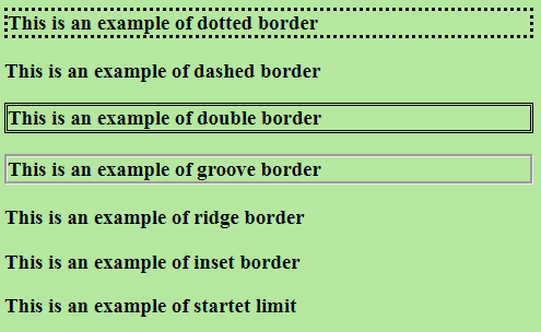 css border style example output