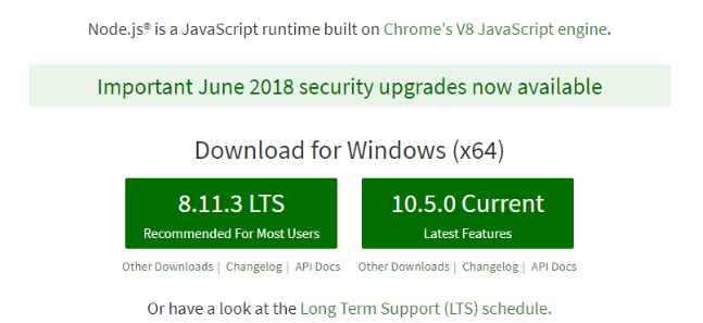 aptana installer node js windows