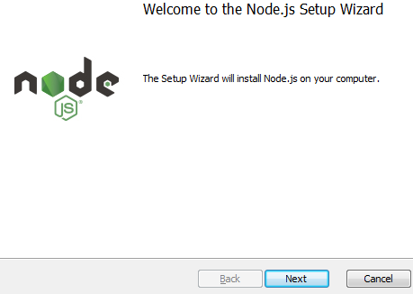 nodejs setup Wizard