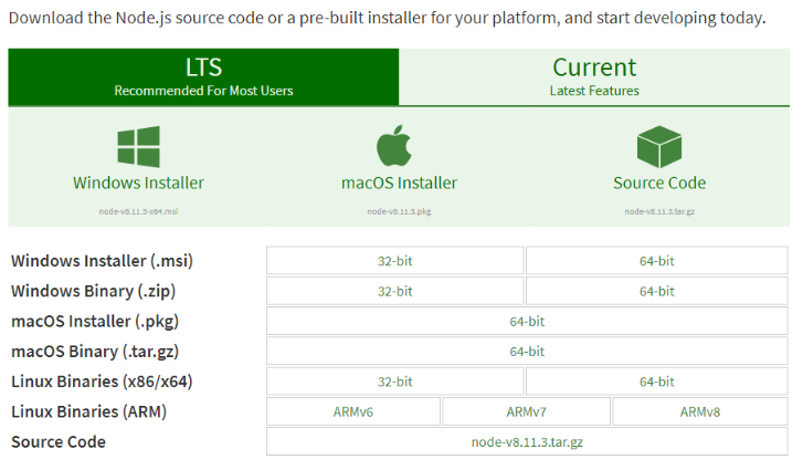 install nodejs mac